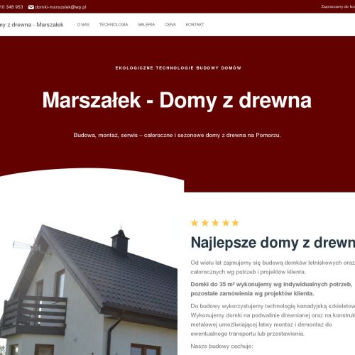 Domy drewniane wg projektu pomorskie