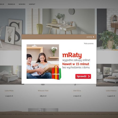 Komoda rtv biały dąb