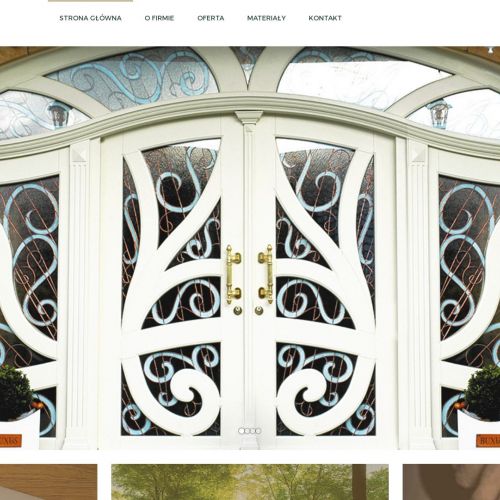 Drzwi drewniane przeszklone