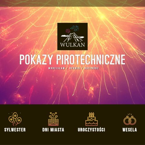 Pokazy fajerwerków na uroczystości śląsk w Katowicach