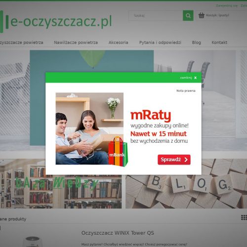 Oczyszczacz powietrza z alergenów