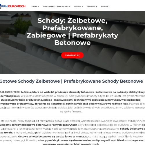 Producent schodów żelbetowych