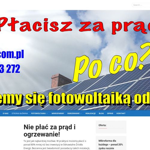 Wejherowo - mała farma fotowoltaiczna