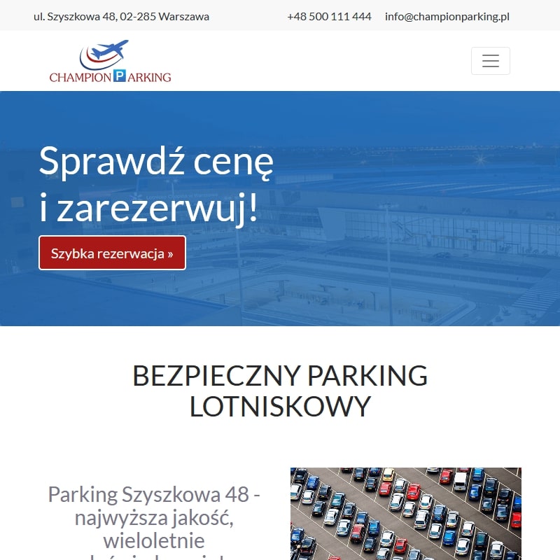 Parking chopin lotnisko w Warszawie