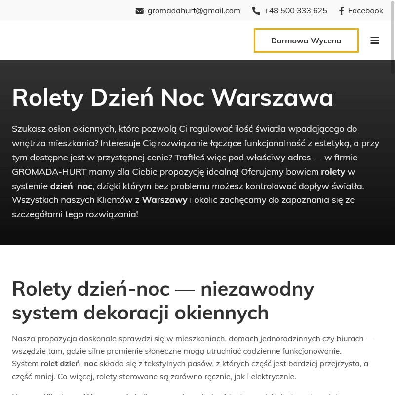 Rolety warszawa wola - Warszawa