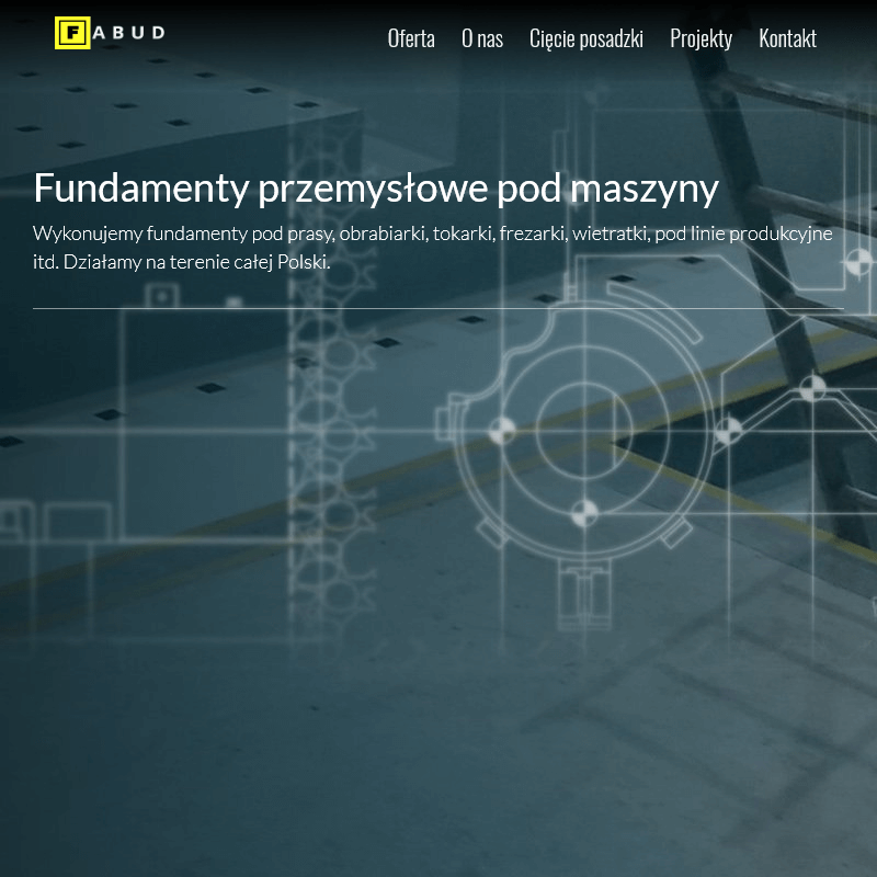 Fundament pod tokarkę w Wrocławiu