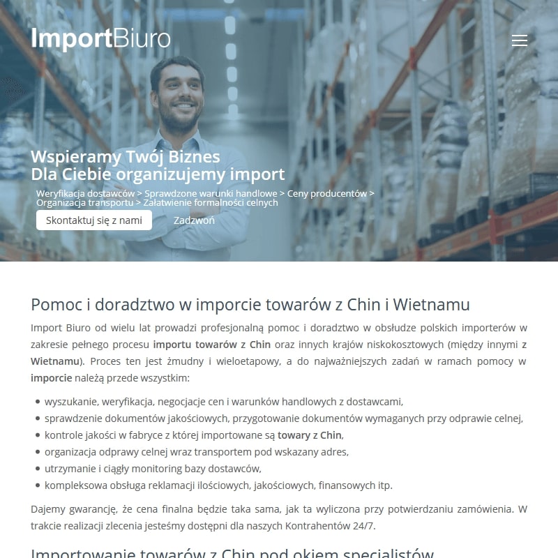 Import towarów z chin