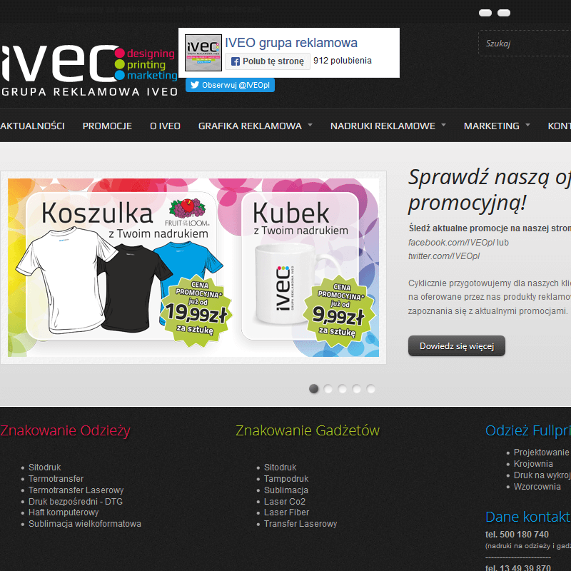 Koszulki z logo firmy dla pracowników w Jaśle