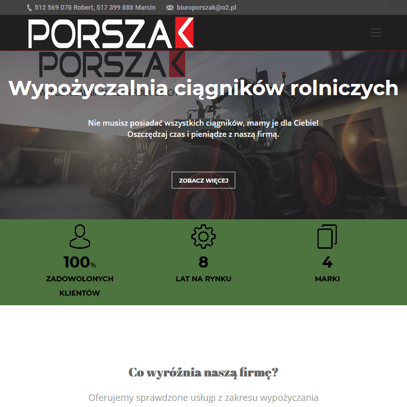 Wynajem ciągników rolniczych kujawsko-pomorskie