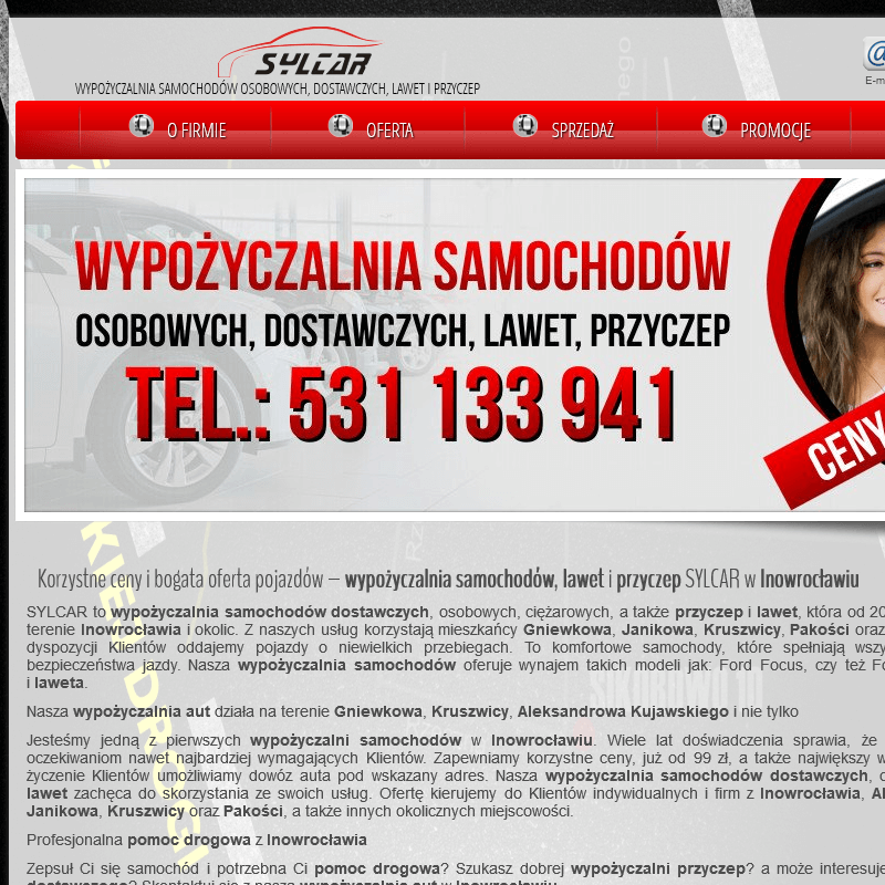 Wypożyczalnia przyczep Gniewkowo