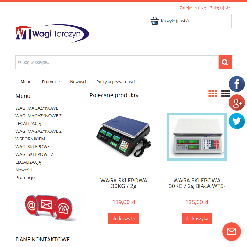 Wagi elektroniczne do 100 kg